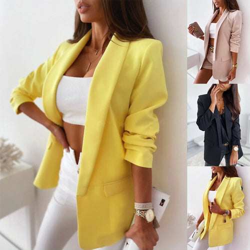 Damen modisches Blazer-Set mit elegantem Schnitt und bequemen Details Drune