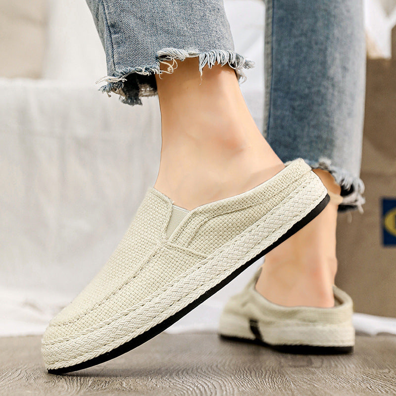 Damen Komfortable Slip-On Freizeitschuhe mit geflochtenem Design Drune
