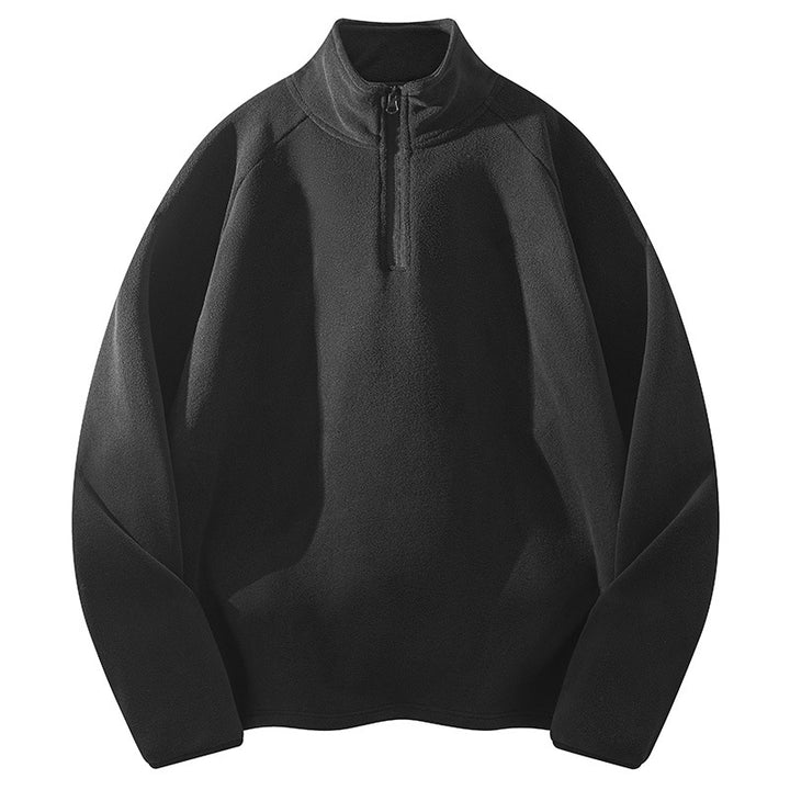 Damen Sportliche Fleecejacke mit Stehkragen Drune