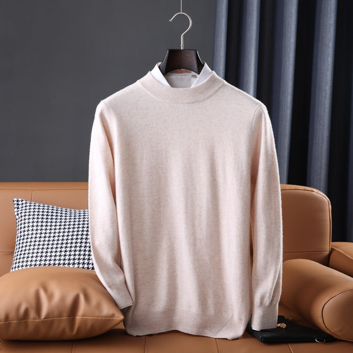 Herren Feiner Rollkragenpullover in schlanker Minimal‑Silhouette aus Woll‑Kaschmir‑Mix Drune
