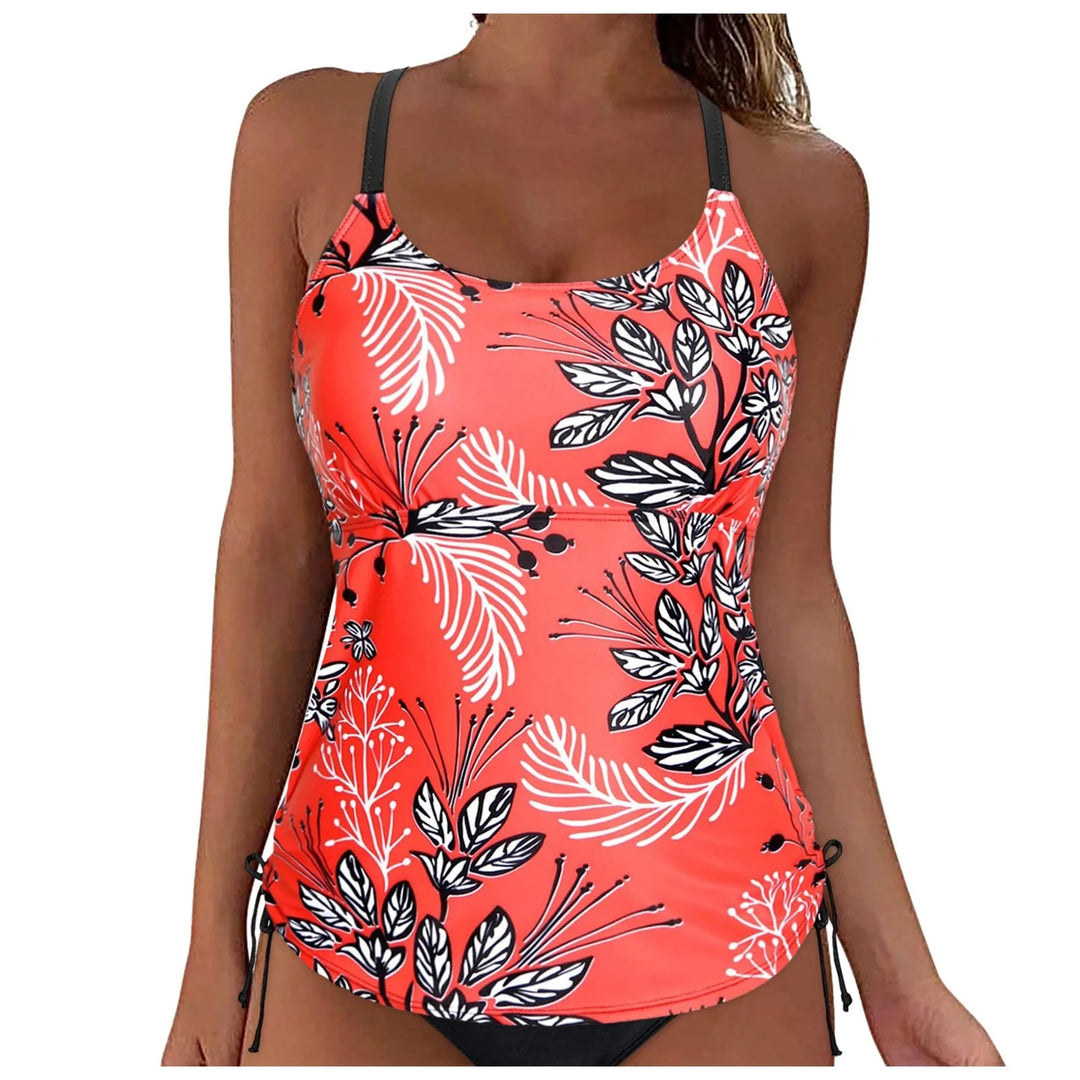 Damen lässiges Tankini-Oberteil mit Schnürung Drune