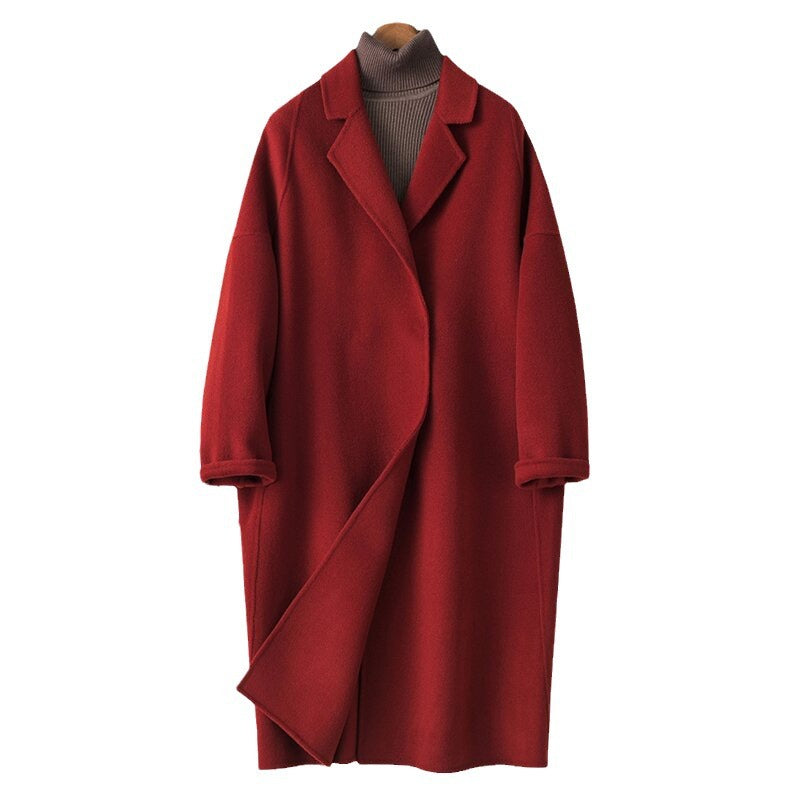 Damen Modischer Oversized-Mantel Drune