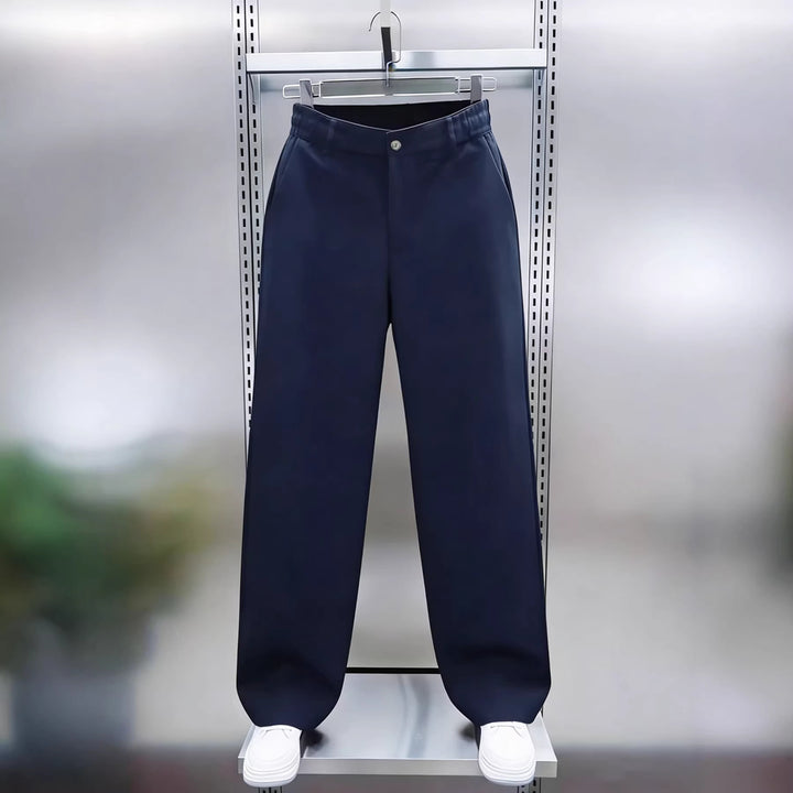 Herren weite Chinohose im Relaxed‑Fit mit elastischem Komfortbund und Seitentaschen Drune