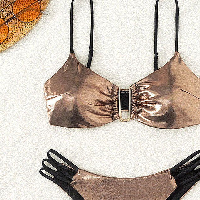 Damen Glamouröser Bikini mit verstellbaren Riemen Drune