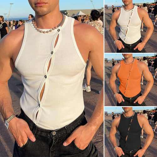 Damen sportliches ärmelloses Tanktop mit innovativem Schnürdesign Drune