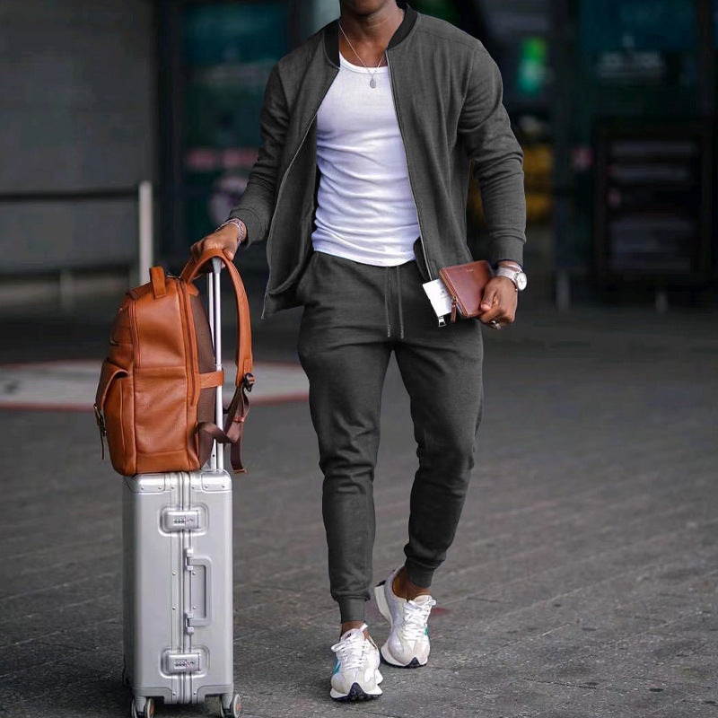 Herren stylische Sweatjacke und Jogginghose Drune