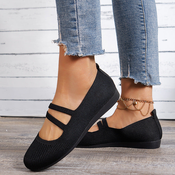 Atmungsaktive Mesh flache Schuhe Drune