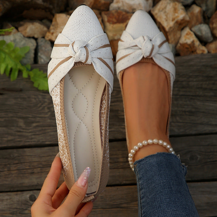 Damen Ballerina mit elegantem Schleifen-Design Drune