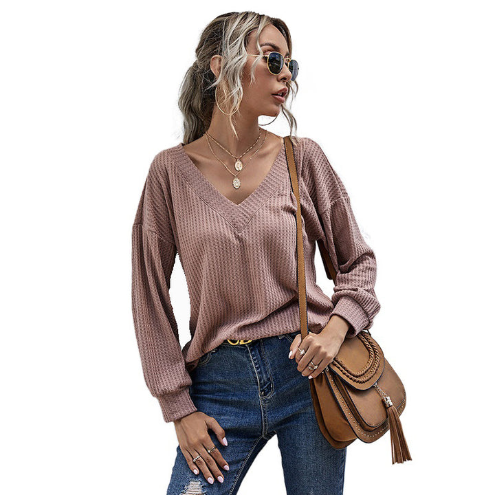 Damen Lässiges Oversized Langarmoberteil Drune