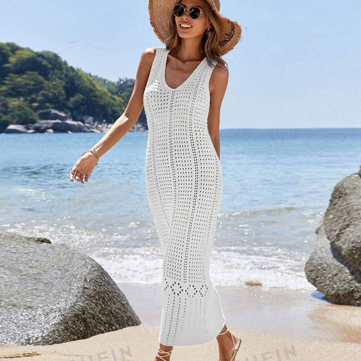 Damen modisches Häkel-Strandkleid Drune