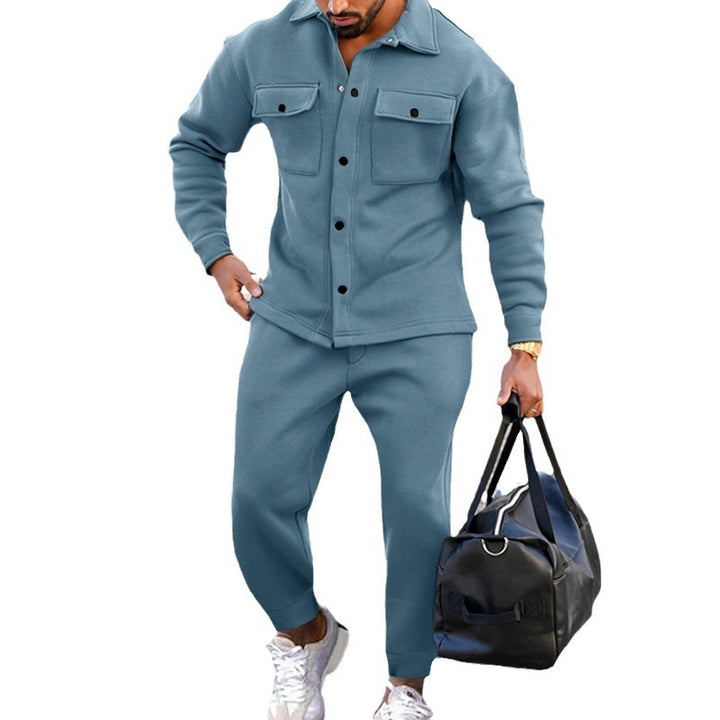Herren Freizeitjacke mit aufgesetzten Taschen und bequemen Bund Drune