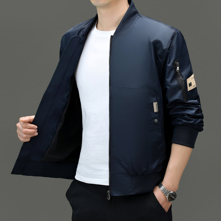 Herren Sportliche Bomberjacke mit funktionalen Taschen und elastischen Bündchen Drune