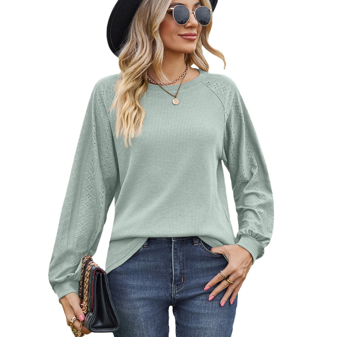 Damen lässiger Pullover mit modischen Strickdetails Drune