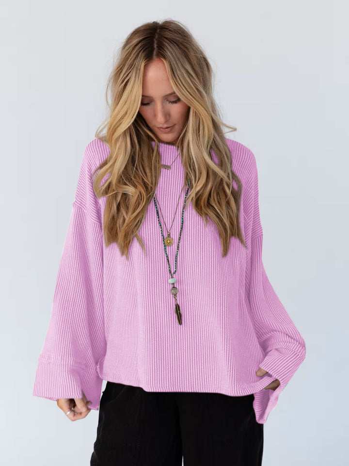 Damen lässiges Langarmshirt Drune