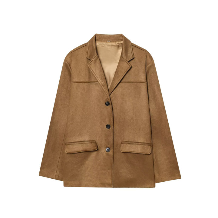 Damen eleganter und modischer Blazer mit praktischen Taschen Drune