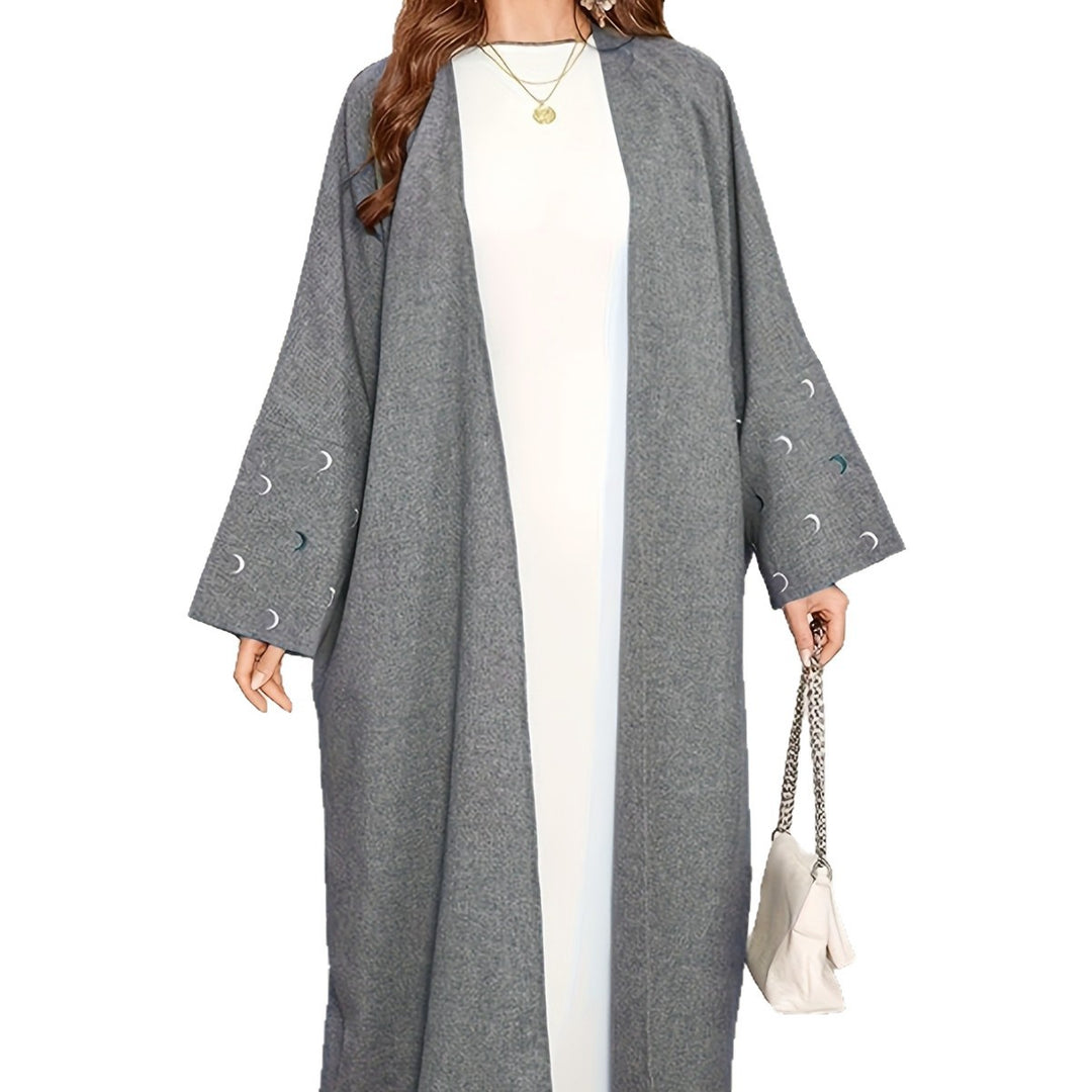 Damen Lange Kimono Jacke mit eleganten Details Drune