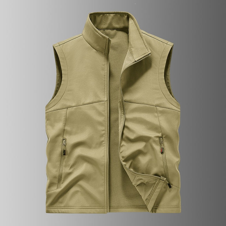 Herren Softshell-Weste mit Fleece-Innenfutter, winddicht und wasserabweisend Drune
