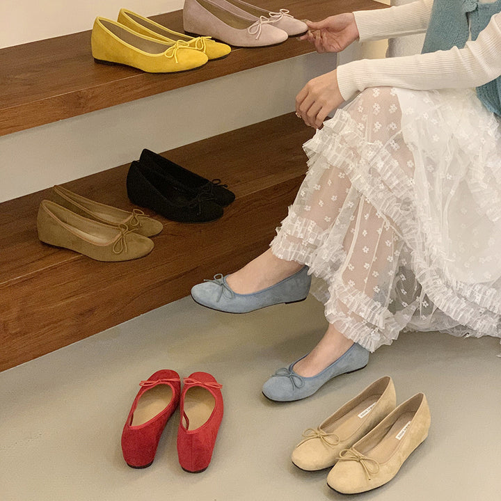 Damen Ballerina-Schuhe mit raffiniertem Schleifenakzent Drune