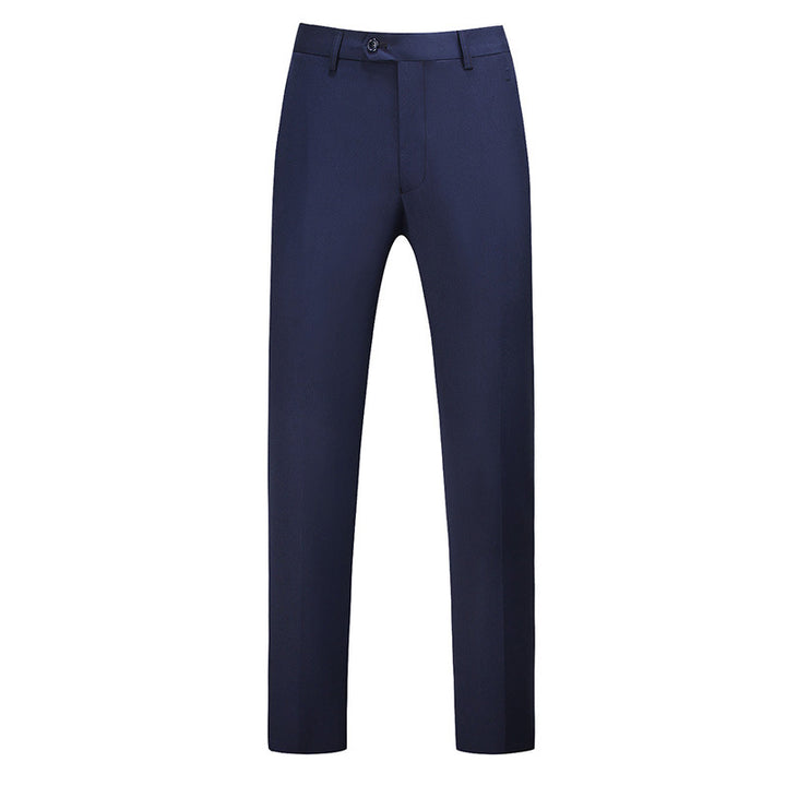 Herren nan schlanke Premium-Bügelfaltenhose mit Stretchbund und knitterarmem Gewebe Drune