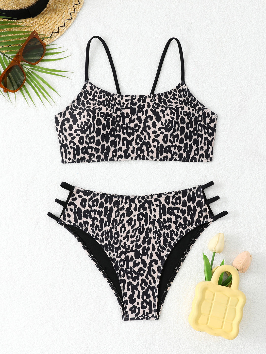 Damen Triangel-Bikini-Set mit modischen Akzenten Drune