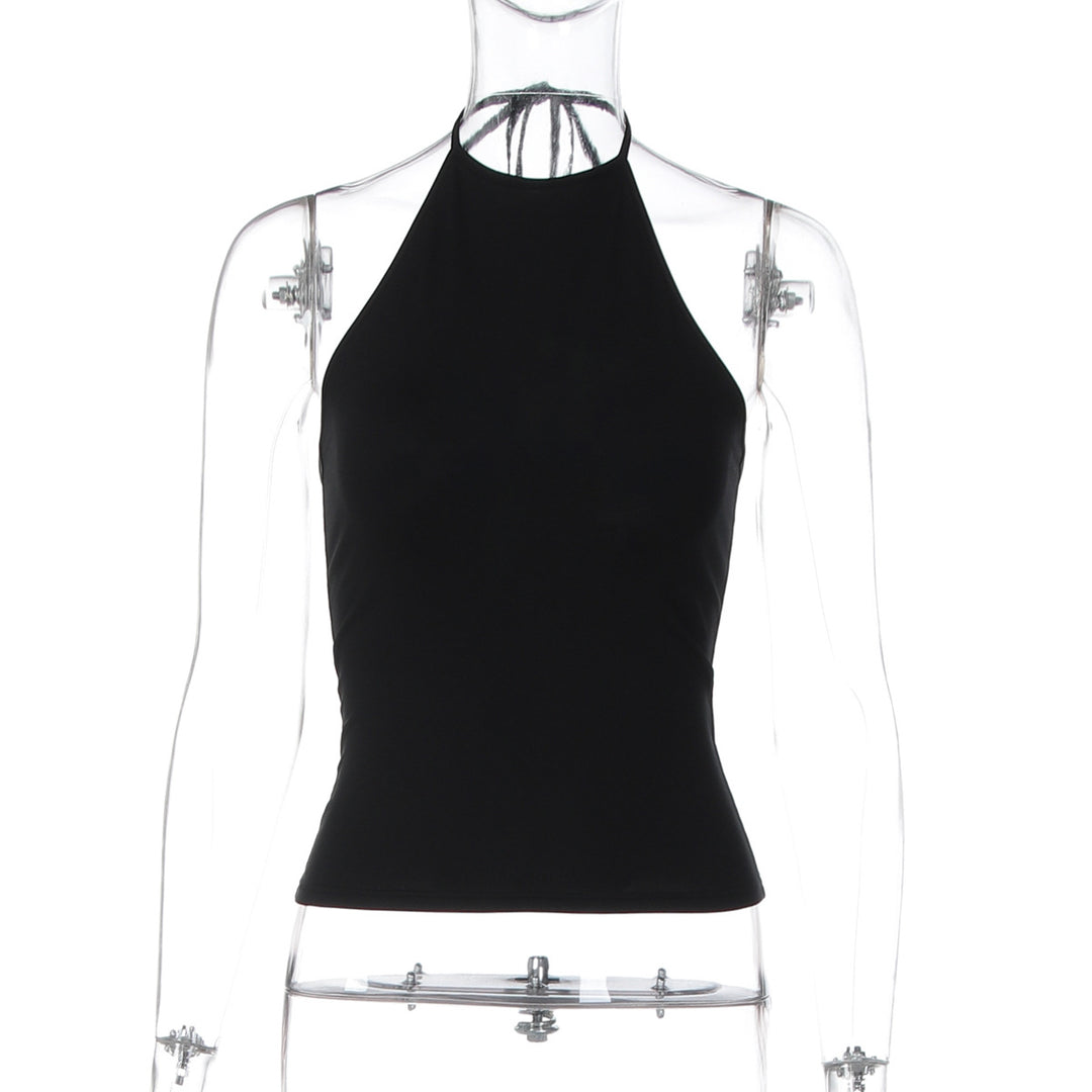Damen Haltertop aus elastischem Material Drune