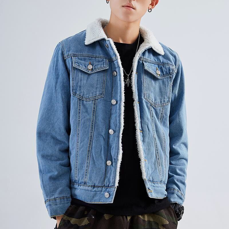 Herren Denimjacke mit kuscheligem Innenfutter Drune