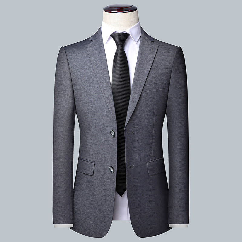 Herren Maßgeschneidertes Slim‑Fit Sakko mit schmalem Revers und Brustpaspeltasche Drune