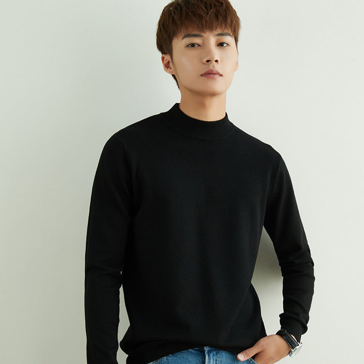 Herren Halbhoher Rollkragenpullover aus Feinstrick mit schmaler Passform Drune