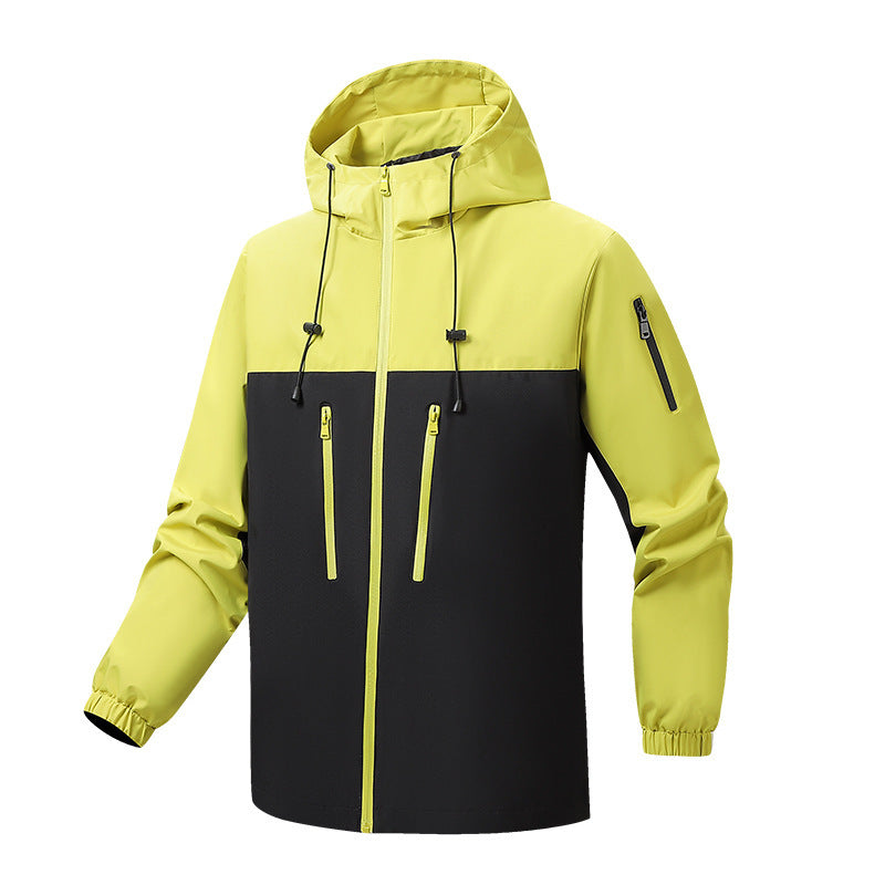 Damen Multifunktionale Windjacke mit verstellbarer Kapuze und sportlichem Design Drune