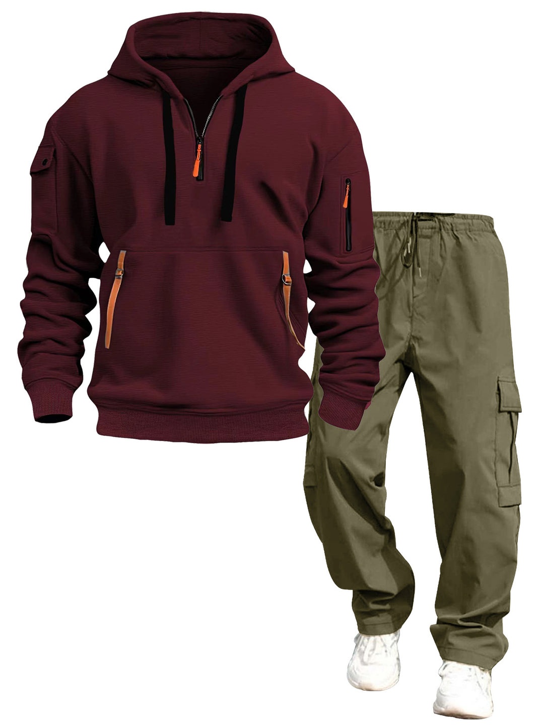 Herren lässiger Kapuzenpullover und Jogginghose Drune