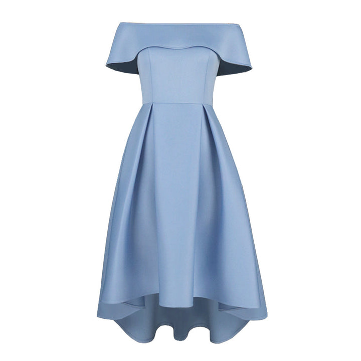 Damen Cocktailkleid mit schickem Off-Shoulder Design und asymmetrischem Saum Drune
