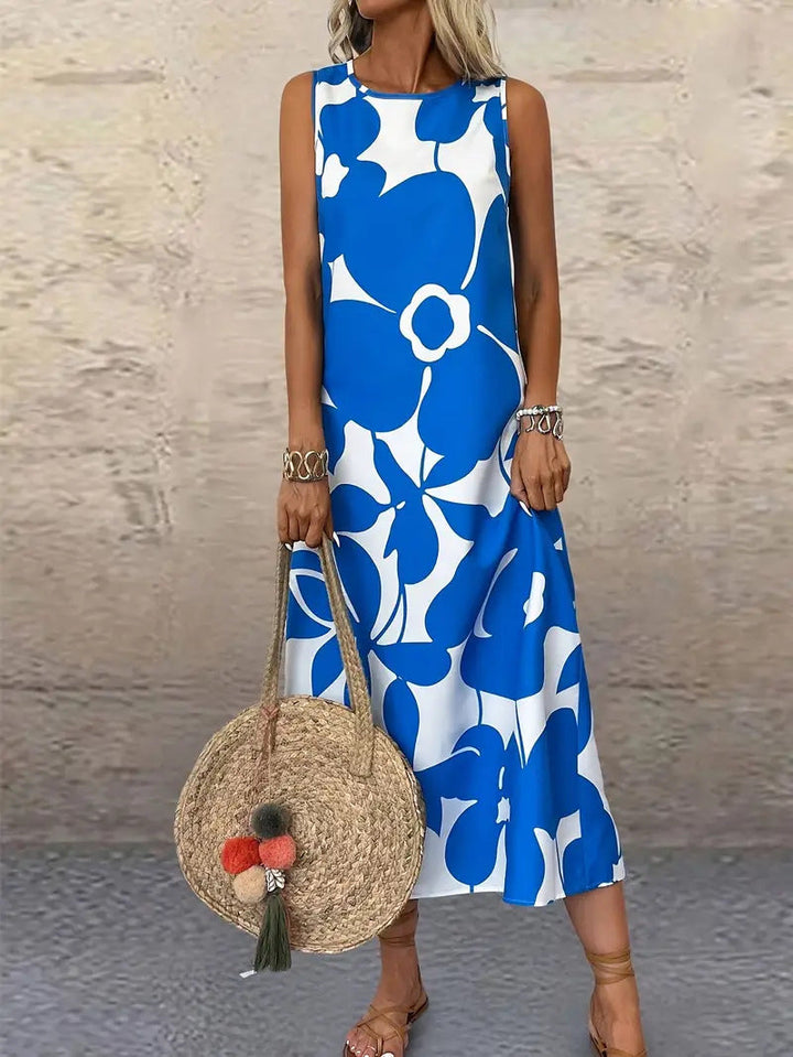 Damen Maxikleid mit floralem Muster Drune