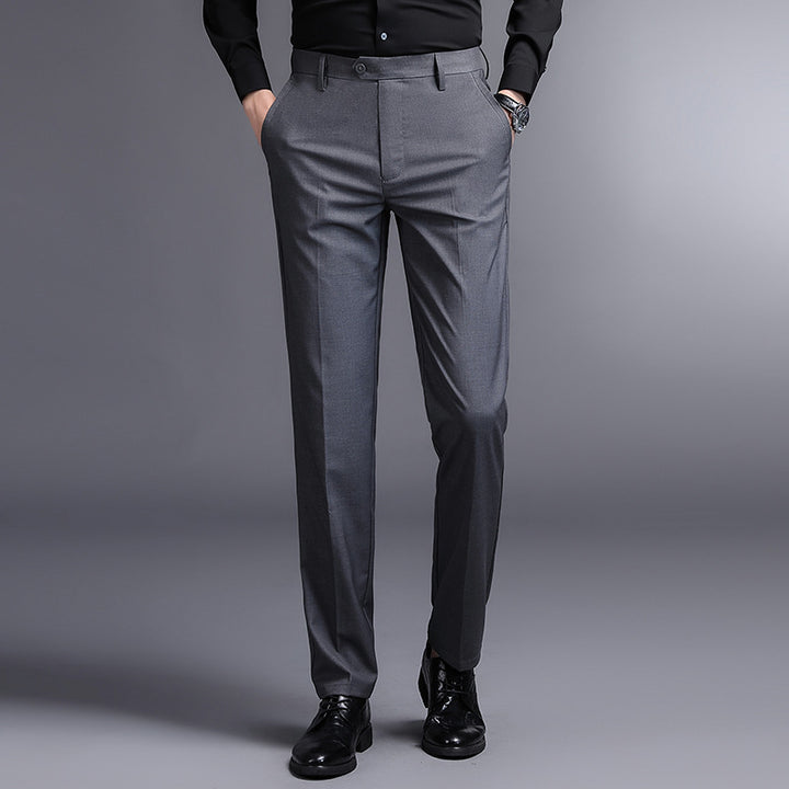 Herren elegante Anzughose mit schmaler Passform und hoher Bequemlichkeit Drune