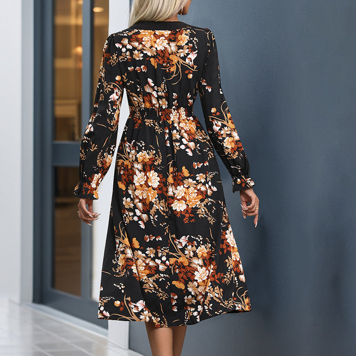 Damen Midi-Kleid im floralen Design Drune
