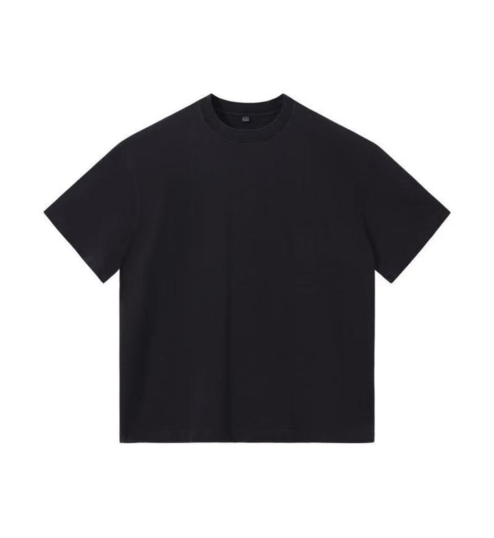 Drune | Schillerndes altes kurzes T-Shirt mit Färbung