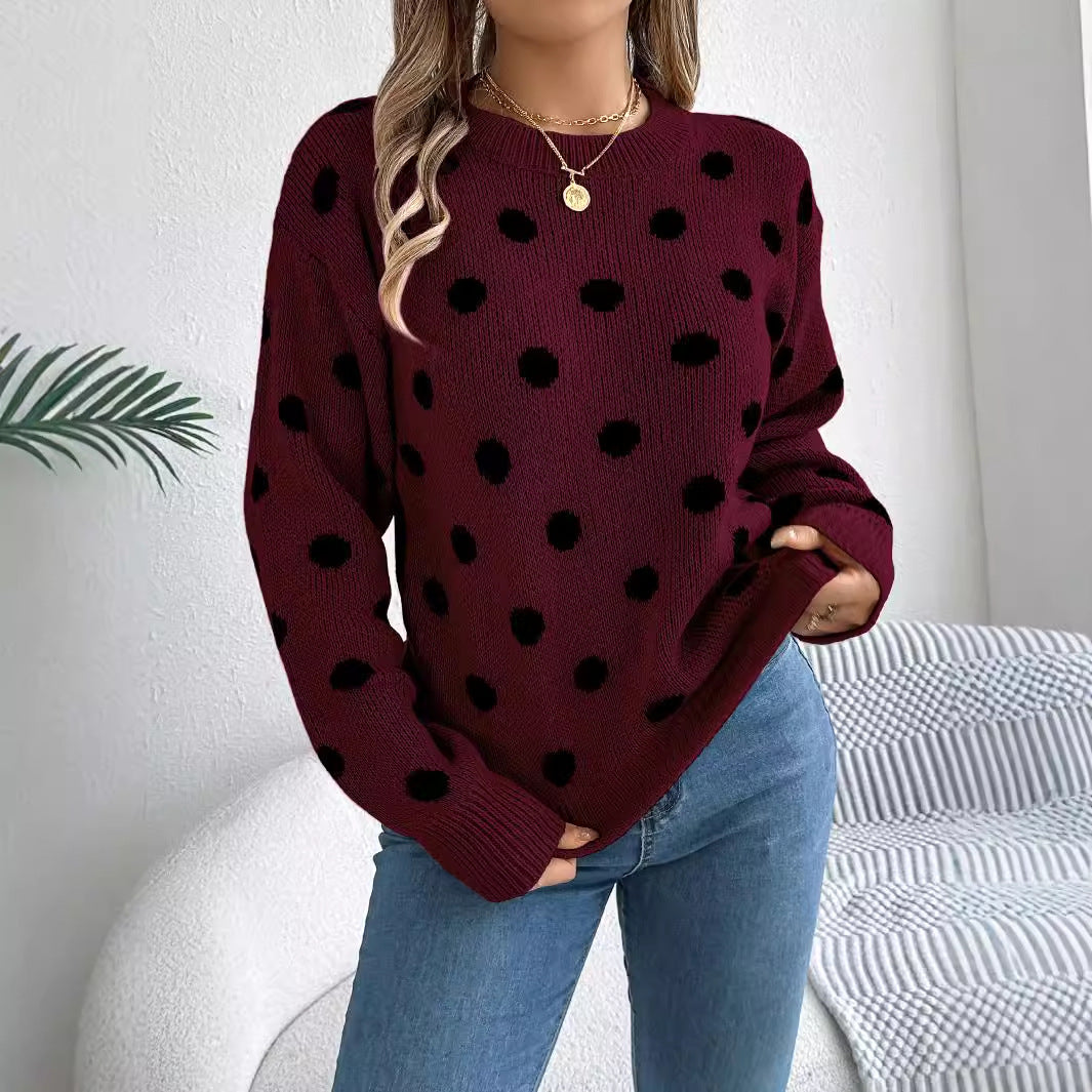 Drune | Polka Dot Strickpullover