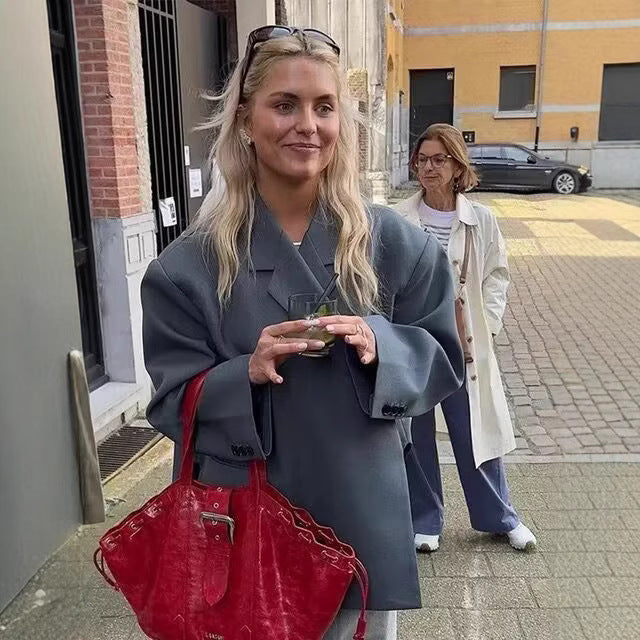Damen elegante Blazerjacke im modernen Schnitt Drune