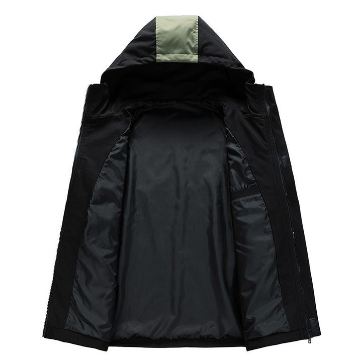 Unisex Kapuzen-Fieldjacke mit Utility-Brusttasche, D‑Ring und Kordelzug Drune