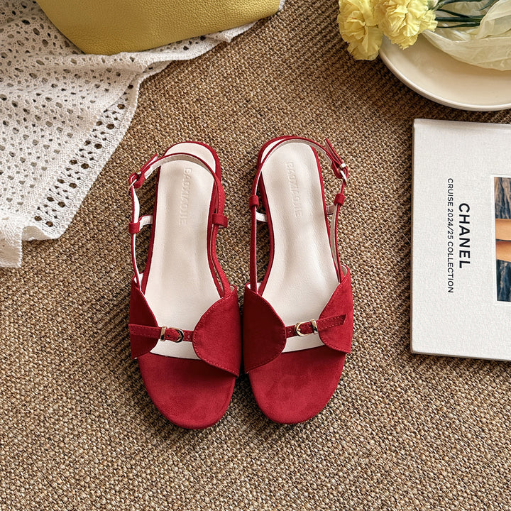 Damen Elegante Slingback Sandalen Drune
