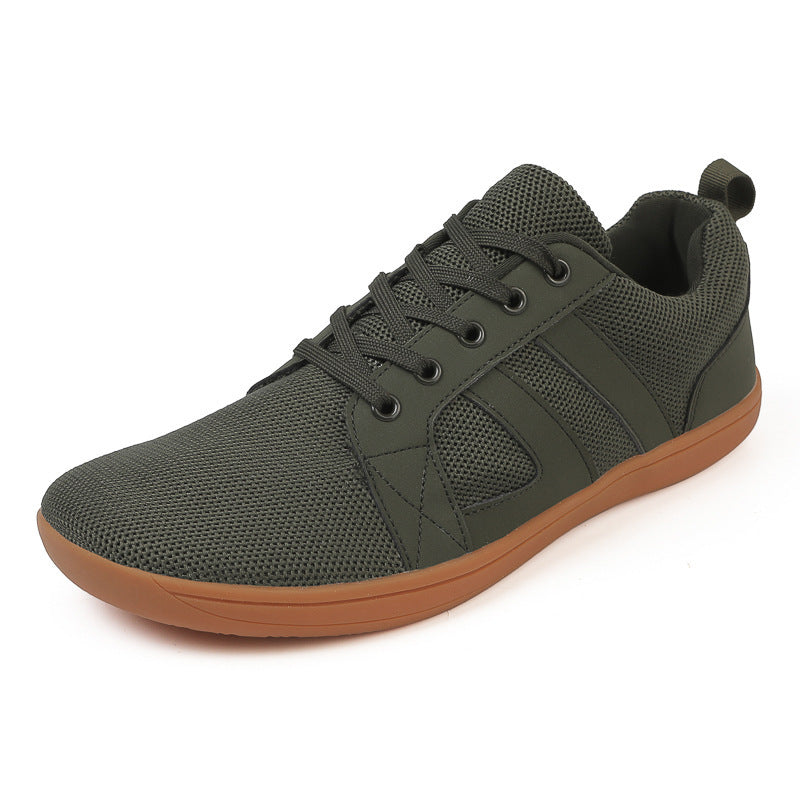 Unisex atmungsaktive Strick-Freizeit-Sneaker mit gepolstertem Fersenkragen und flexibler EVA-Laufsohle Drune