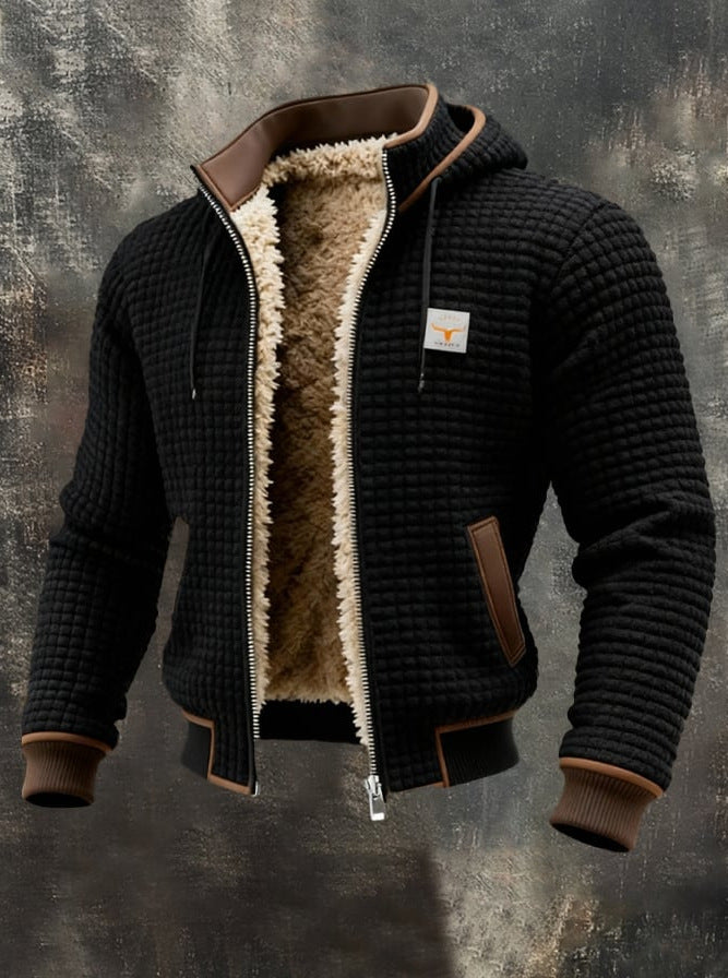 Herren Lederjacke mit Innenfutter