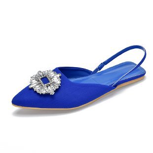 Damen Slingback Schuhe mit funkelndem Schmuckdetail Drune