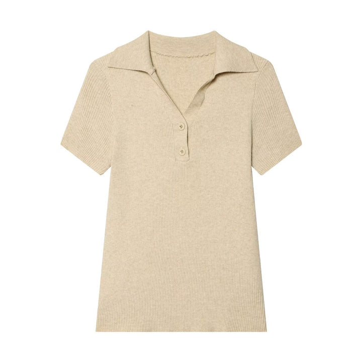 Damen Poloshirt mit strukturiertem Stoff und exklusivem Kragen Drune