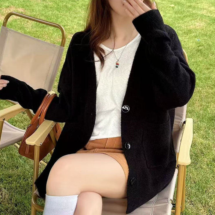 Damen Bequemer Oversized Cardigan Drune