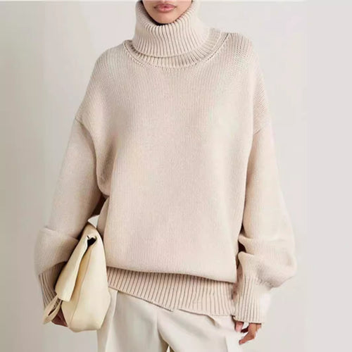 Damen modischer Rollkragenpullover Drune