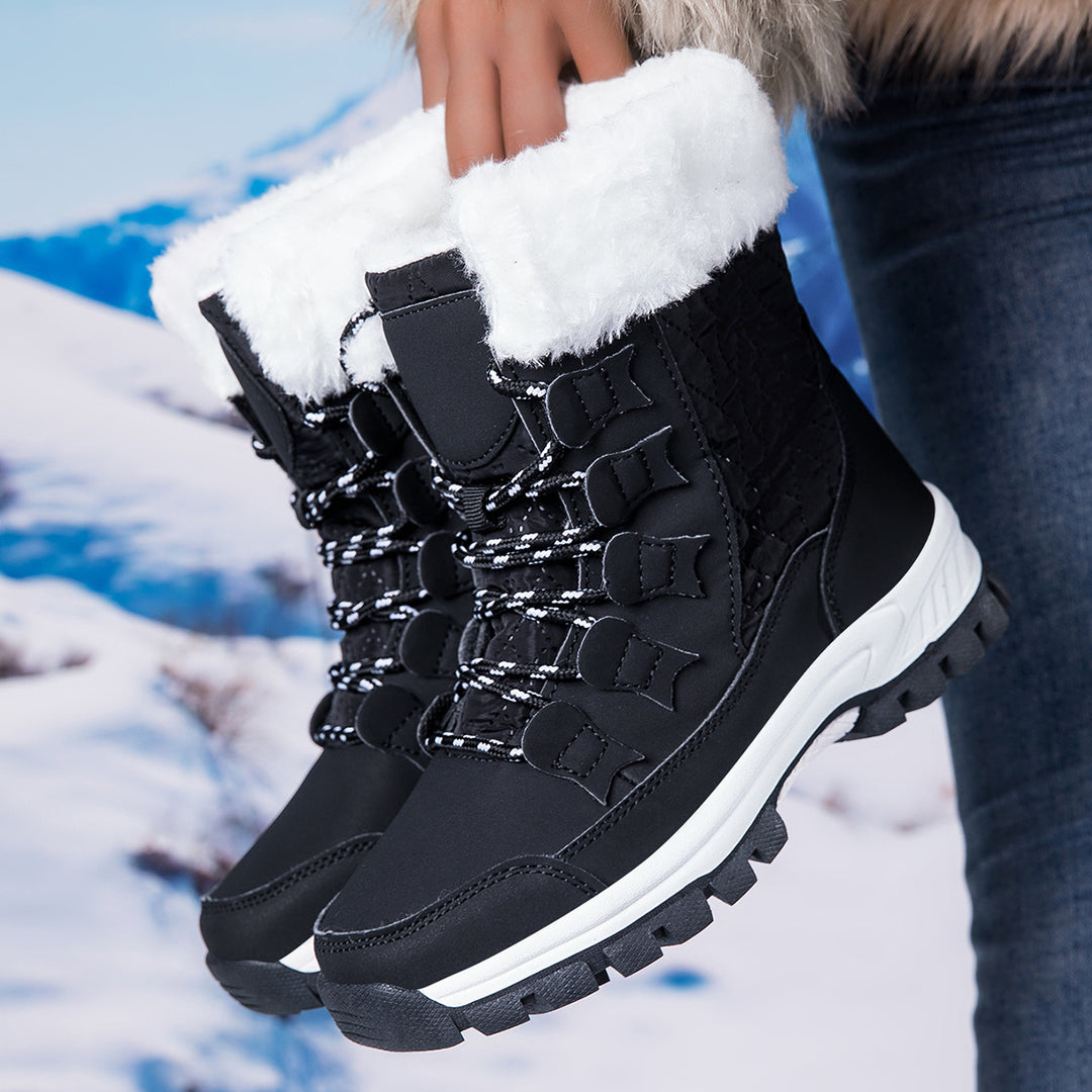 Damen Winter-Wanderstiefel mit isolierender Fütterung und rutschfester Sohle Drune