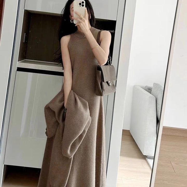 Damen Strickensemble mit weitem Schnitt und V-Ausschnitt Drune