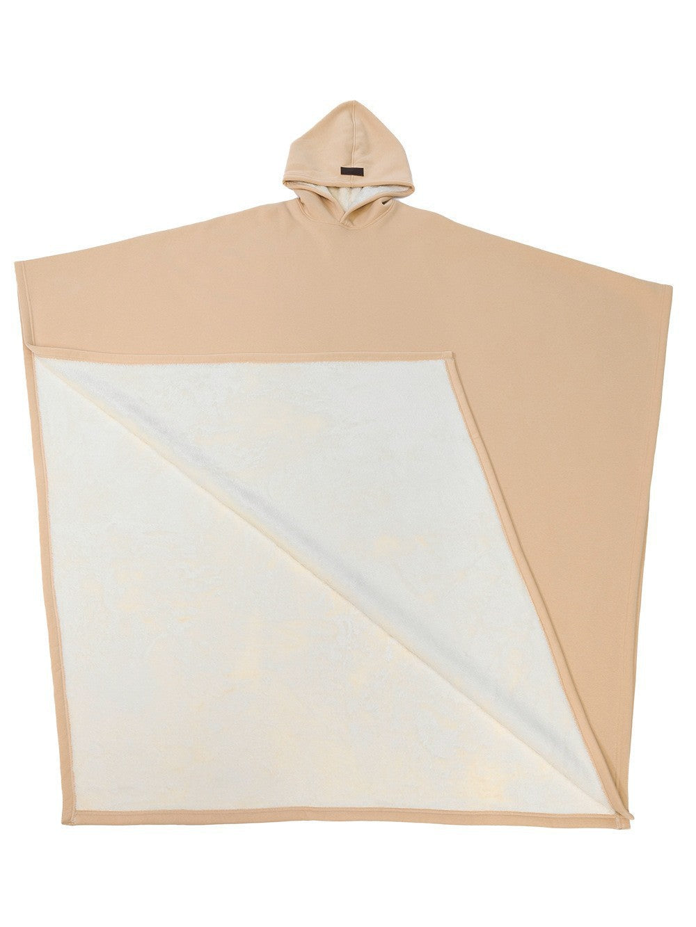 Unisex nan extra-großer Kapuzen-Poncho Kuschelüberwurf mit Mikrofleece-Innenfutter und Thermo-Wärmespeicher Drune