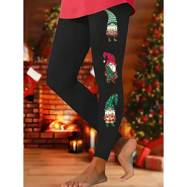 Damen Gemusterte Weihnachtsleggings Drune
