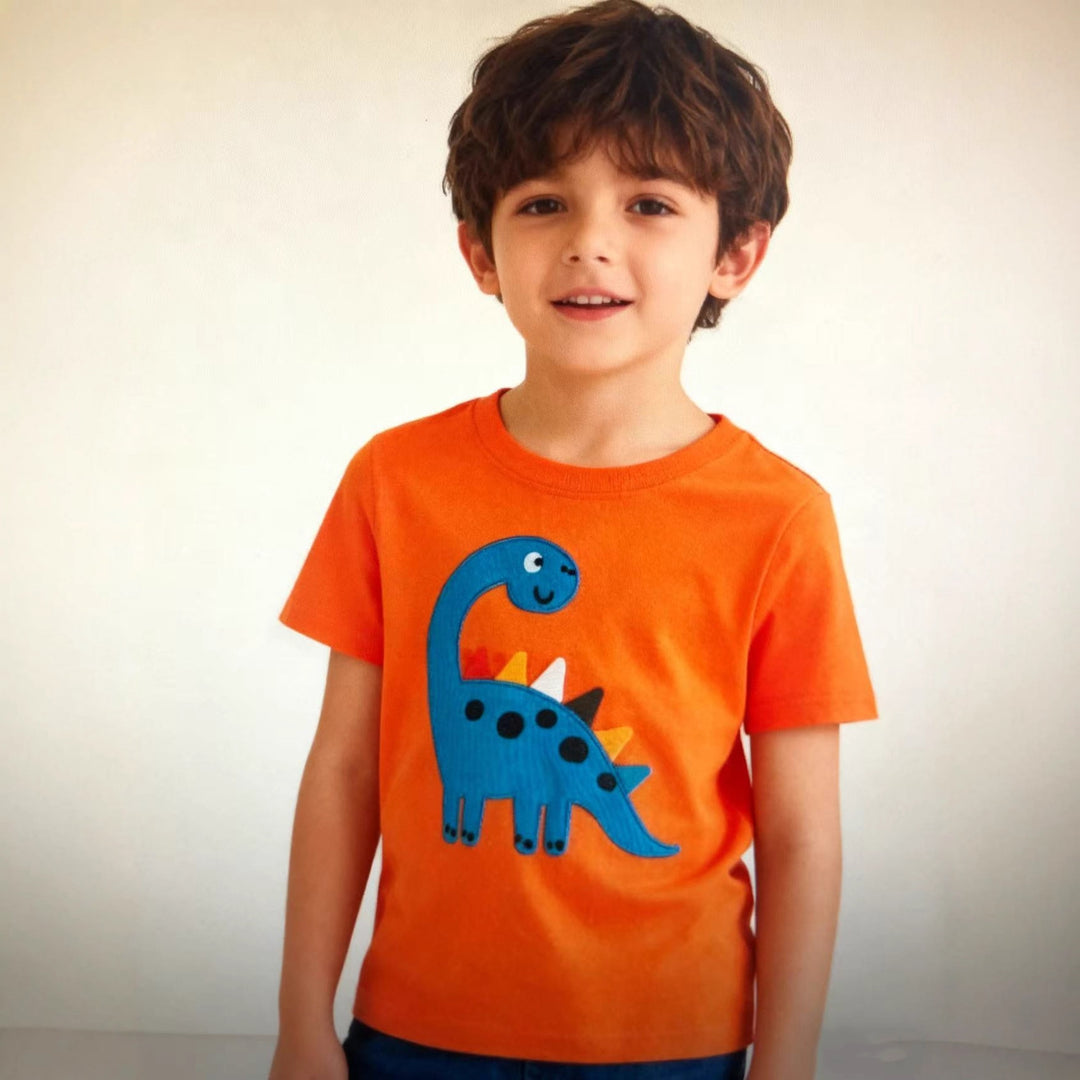Jungen T-Shirt mit verspieltem Dinosaurier-Motiv Drune